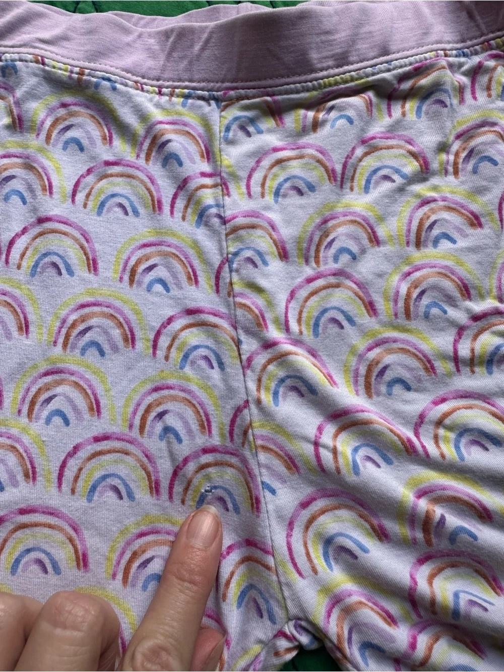 Little sleepies kids Pink Rainbow Print Short Sleeve Pajama Set